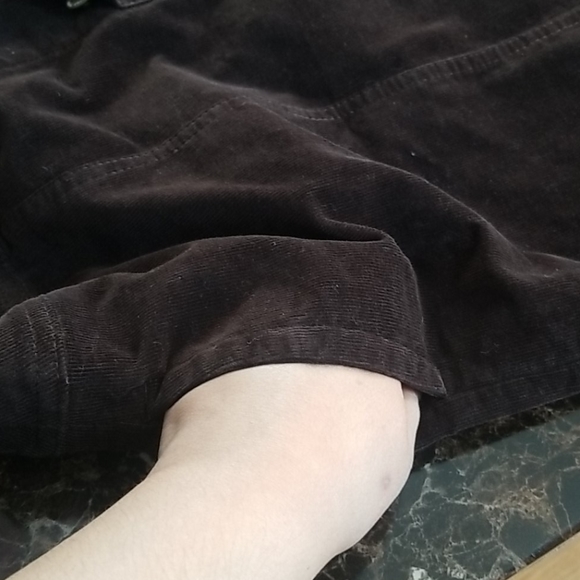 Charter Club Dark Brown Corduroy Skirt Size 14 - Picture 7 of 9
